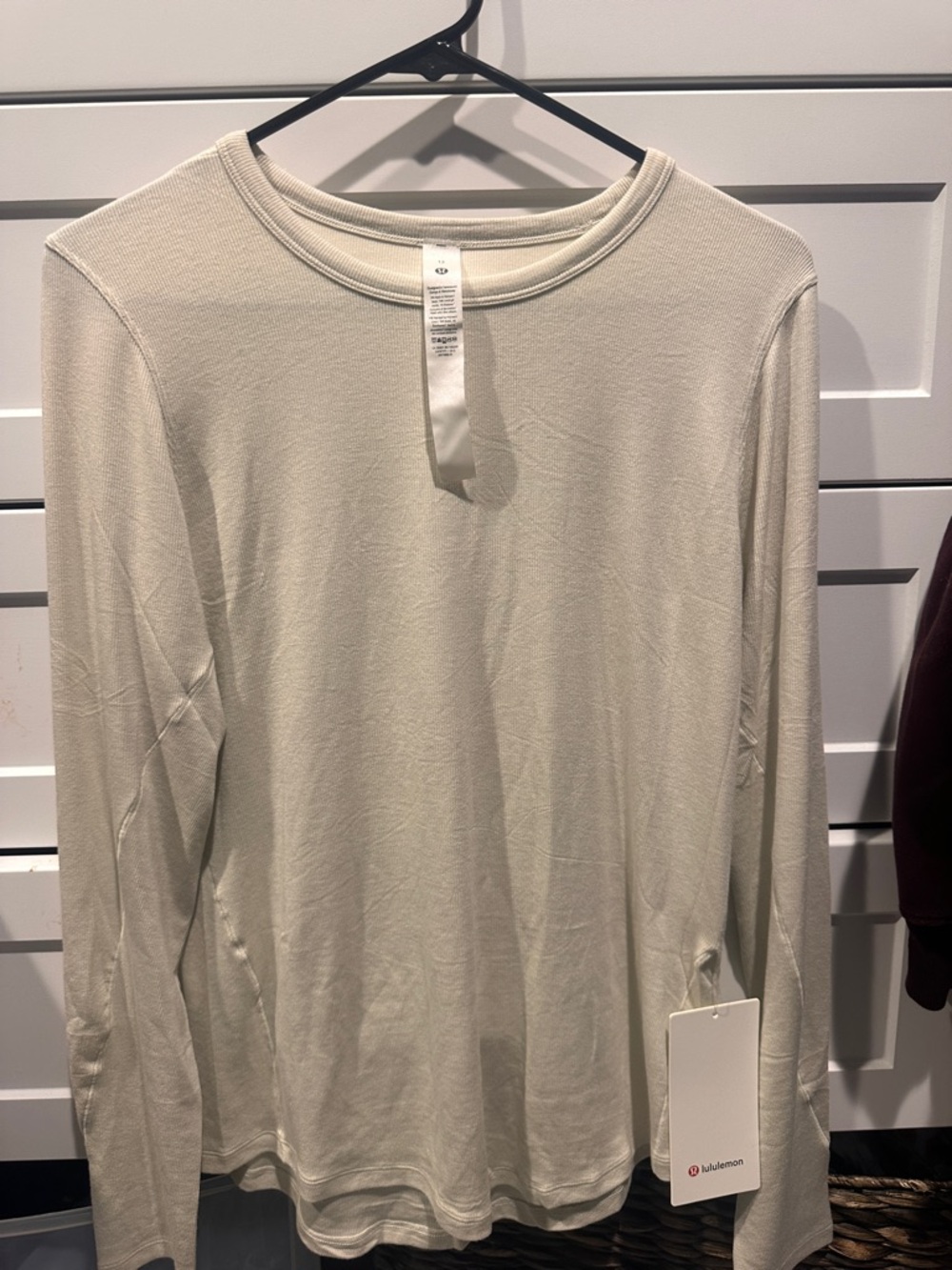 Lululemon Hold Tight Long Sleeve – Bone – Size 12 – NWT